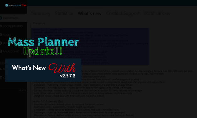 Mass Planner Update v2.5.7.2