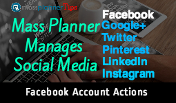 Mass Planner | Facebook Account Actions Module