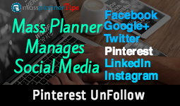 Mass Planner | Pinterest UnFollow Module