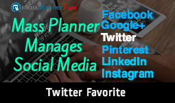 Mass Planner | Twitter Favorite Module