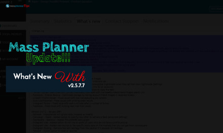 Mass Planner Update v2.5.7.7