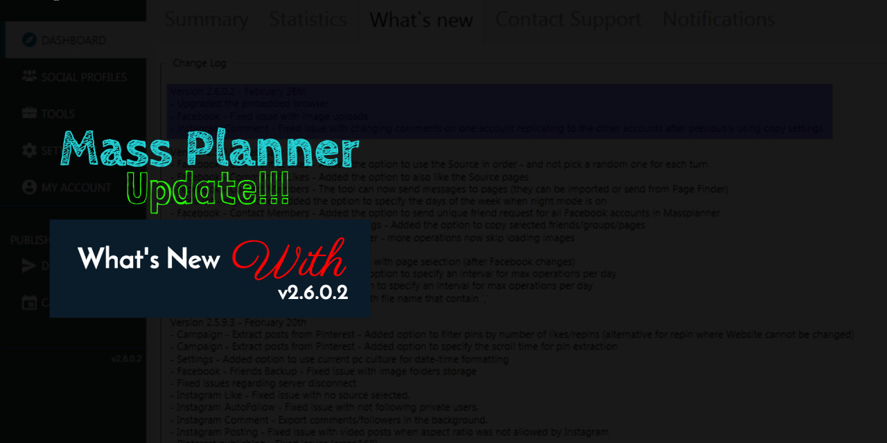 Mass Planner Update v2.6.0.2