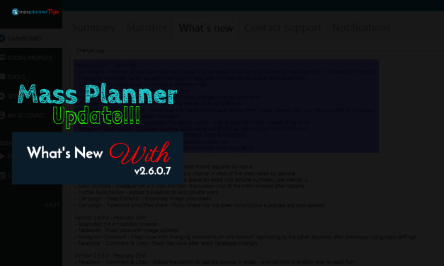 Mass Planner Update v2.6.0.7