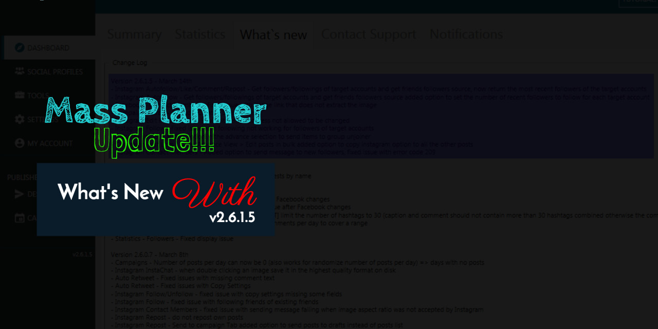 Mass Planner Update v2.6.1.5