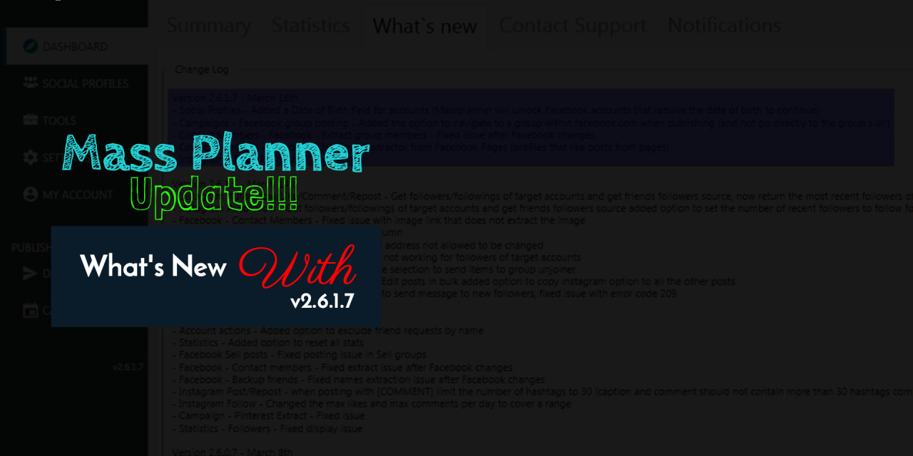 Mass Planner Update v2.6.1.7