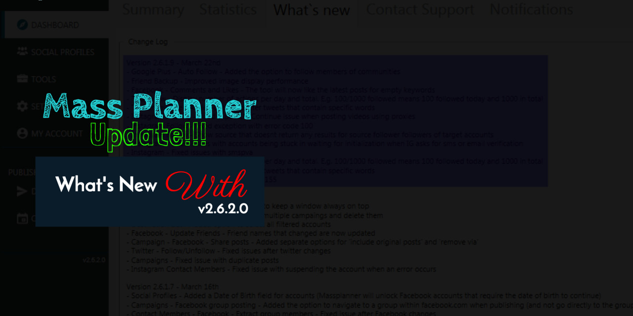 Mass Planner Update v2.6.2.0