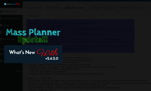 Mass Planner Update v2.6.2.0