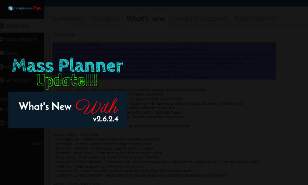 Mass Planner Update v2.6.2.4