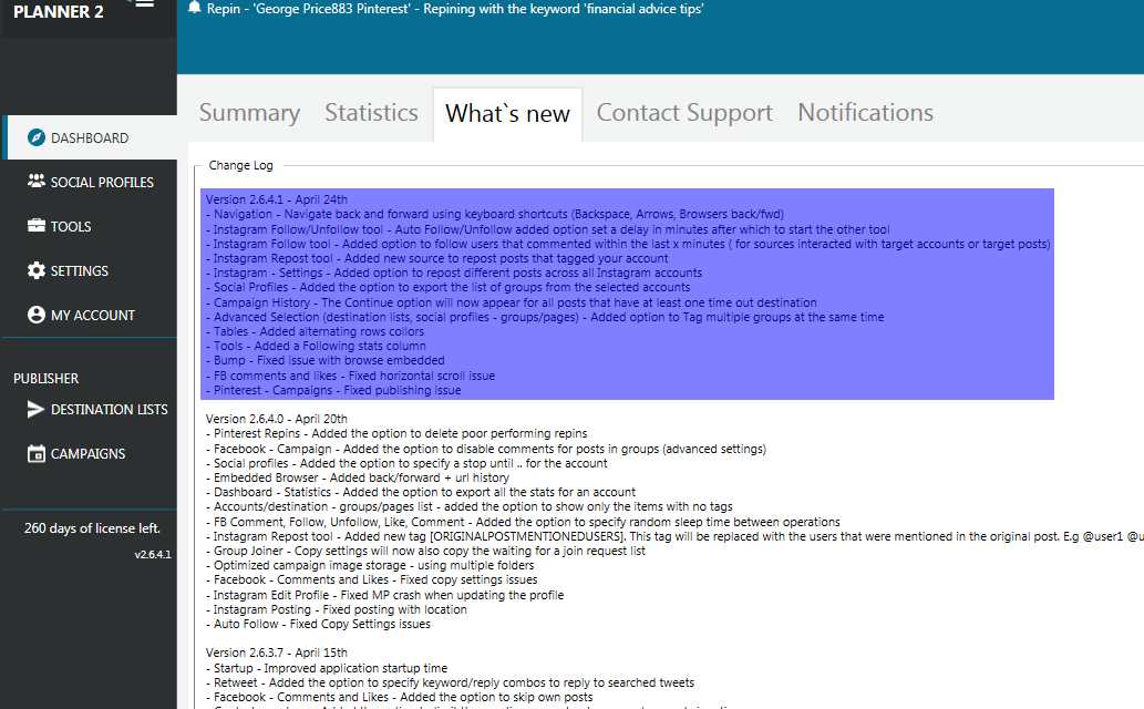 Mass Planner Update v2.6.4.1