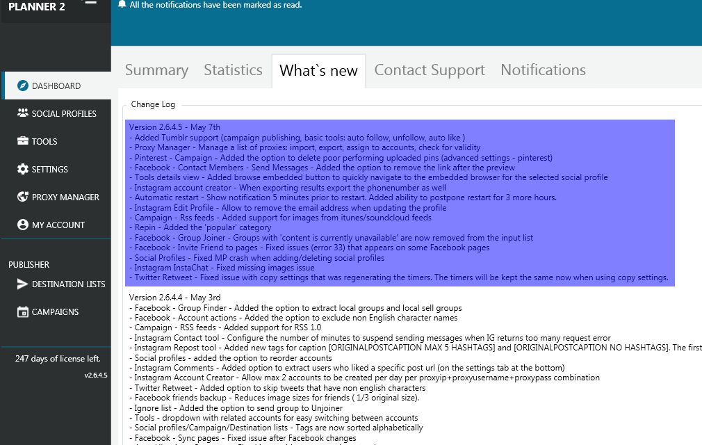 Mass Planner Update v2.6.4.5