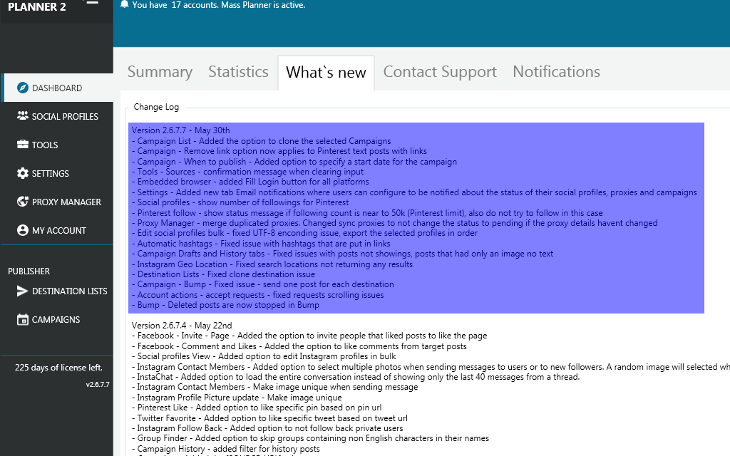 Mass Planner Update v2.6.7.7