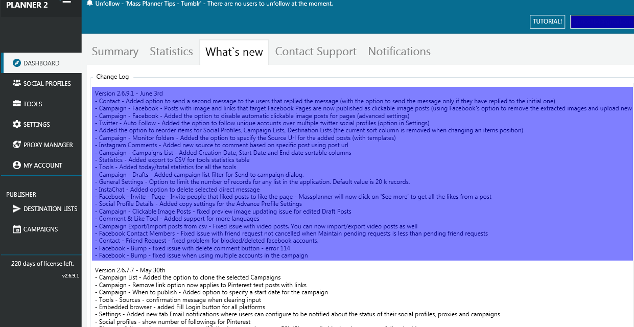 Mass Planner Update v2.6.9.1
