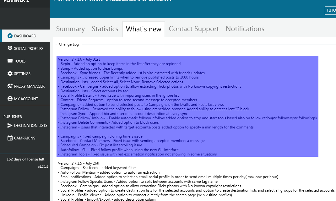Mass Planner Update v2.7.1.6
