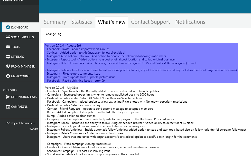 Mass Planner Update v2.7.2.0