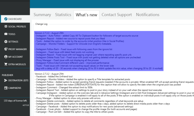 Mass Planner Update v2.7.3.3