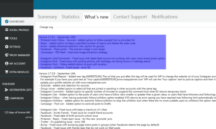 Mass Planner Update v2.7.4.1