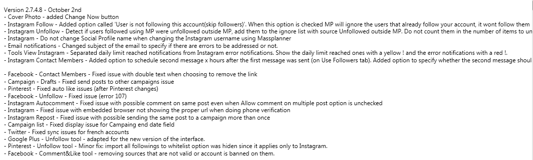 Mass Planner Update v2.7.4.8
