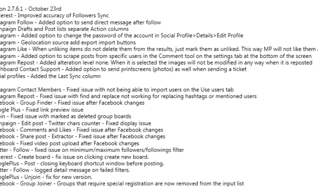 Mass Planner Update v2.7.6.1